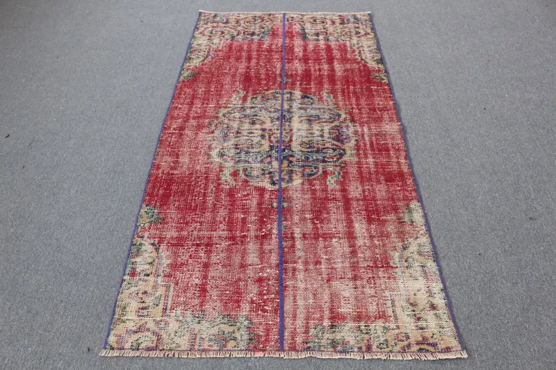 Alfombra Roja Suroeste 3,4x6,7ft Decoración Elegante