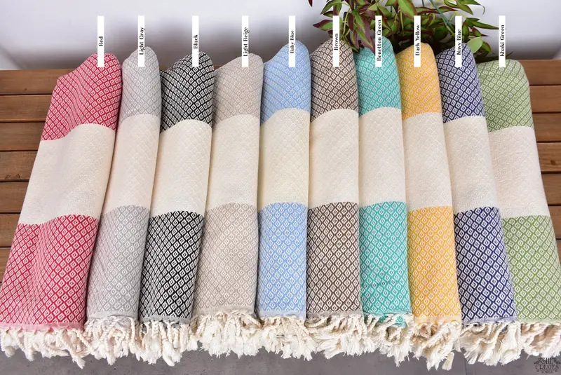 Home Decor Gifts, Bachelorette Party Decorations, Wedding Towel, Bachelor Gifts, Best Wedding Gift, House Warming Gift, 70x36 Linen Diamond Towel - 2