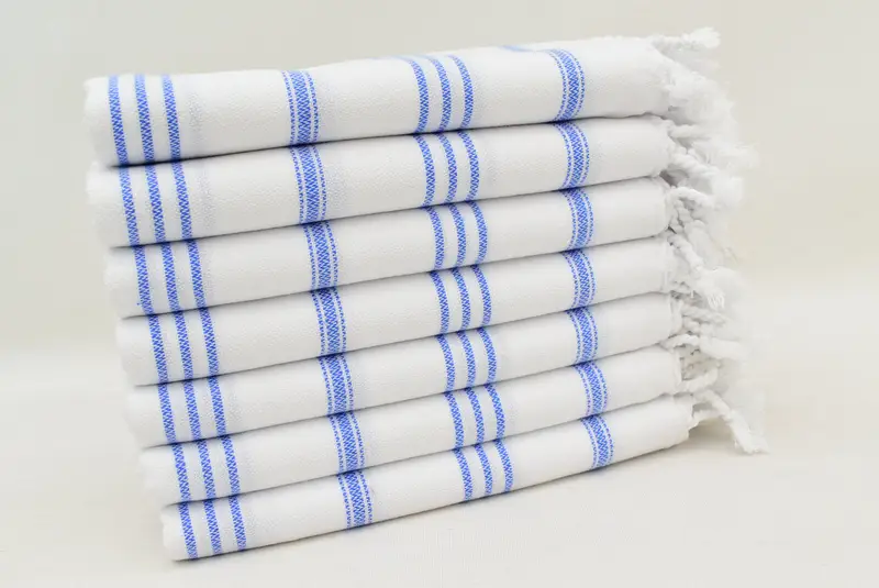 Monogram Dish Towel, Bridesmaid Gifts, Custom Wedding Gifts, 40x24 Cotton Striped Towel, Turkish Towel Hand Towel, Gift For Her, Small Bath Towels - 3