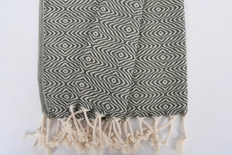 Turkish Towel Hand Towel, Personalized Gifts, Gym Towel, 36x18 Cotton Zigzag Diamond Towel, Bridesmaid Proposal Gift, Turkish Tea Towel, Spa Towel - 8