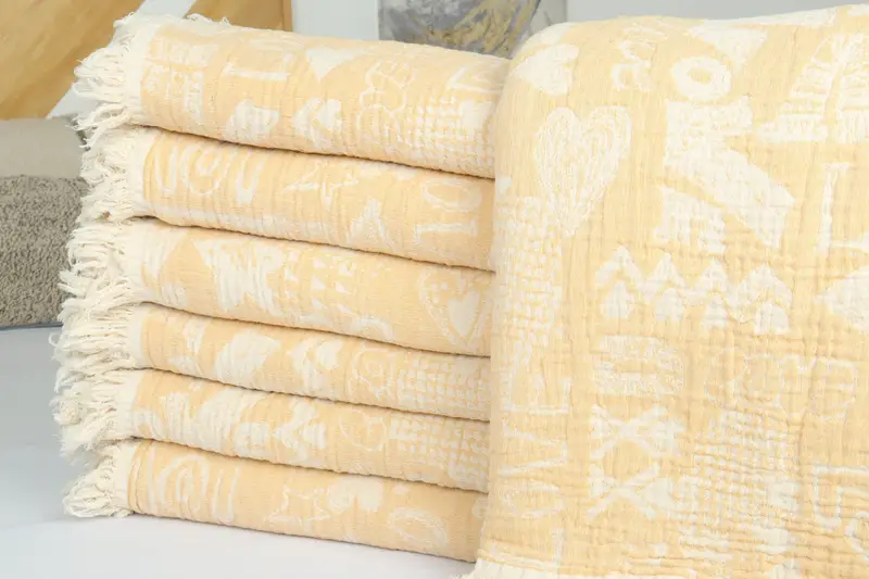 Tablecloth, Customized Throw Blankets, Organic Throw, 98x76 Cotton Love Design Towel, Personalized Blanket, Turkish Bedcover, Throw Blanket Couch - 2