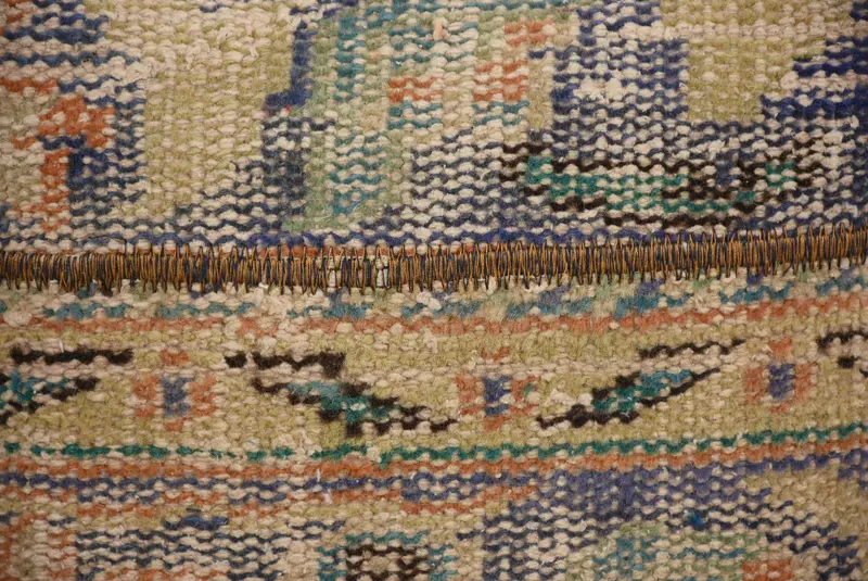 16x16 Blue Cushion, Turkish Pillow, Pillow Sham, Kilim Cushion Sham, Throw Kilim Pillow, Handwoven Cushion Case, Pattern Throw Cushion Cover - 3