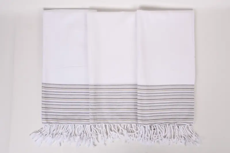 Monogram Beach Towel, Turkish Towel Set, Monogrammed Beach Towel, Bachelor Bachelorette Party Favors, Bridesmaid Favors, 70x40 Cotton Striped Towel - 7