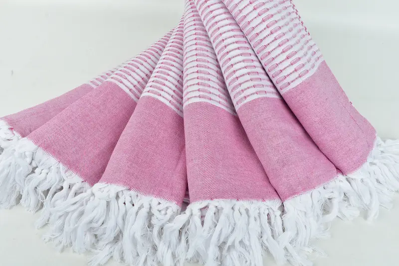 Peshtemal beach towel with unique design, Absorbent Turkish towel, 70x40 Cotton Geometric Towel, Beach towel, Handmade Gift, Christmas Favors - 4