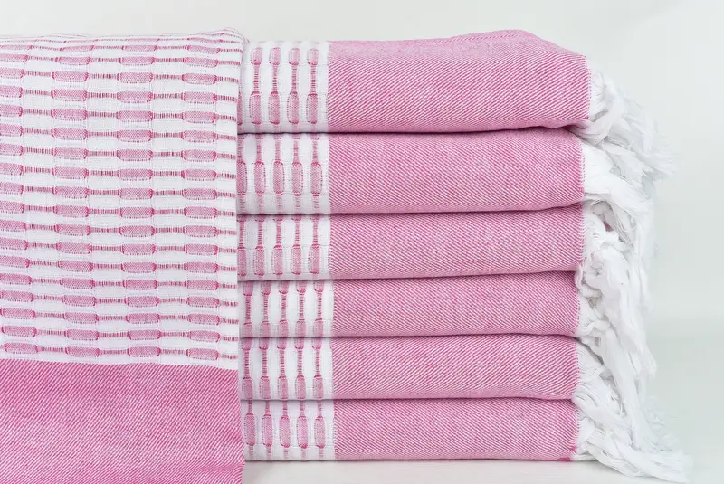 Peshtemal beach towel with unique design, Absorbent Turkish towel, 70x40 Cotton Geometric Towel, Beach towel, Handmade Gift, Christmas Favors - 1