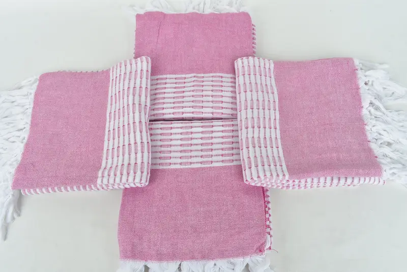 Peshtemal beach towel with unique design, Absorbent Turkish towel, 70x40 Cotton Geometric Towel, Beach towel, Handmade Gift, Christmas Favors - 6