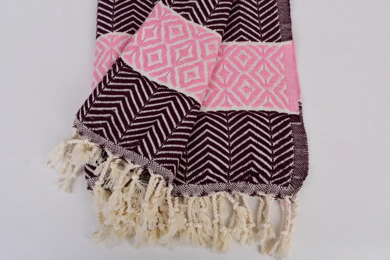 Custom Wedding Gifts, Lightweight Turkish towel for beach, Merry Christmas Gifts, Monogram Beach Towel, 70x40 Cotton Chevron Towel, Bridesmaid Gifts - 8