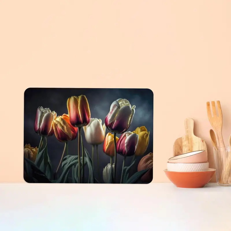 Renkli Lale Cam Kesme Tahtası, Modern Mutfağın Temeli