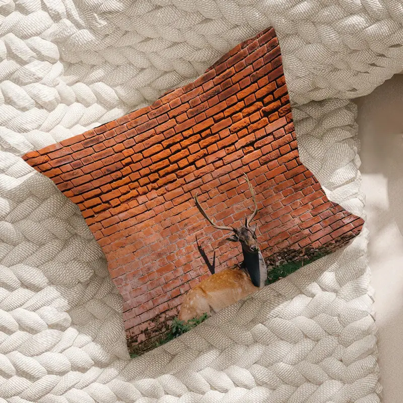 Wildlife Animal Photo Printed Pillow - Nature Inspired Decor