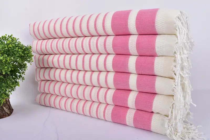 70x40 Cotton Striped Towel, Merry Christmas Gifts, Bachelorette Party Gift, Monogrammed Beach Towel, Customized Turkish Towel, Absorbent towel - 3