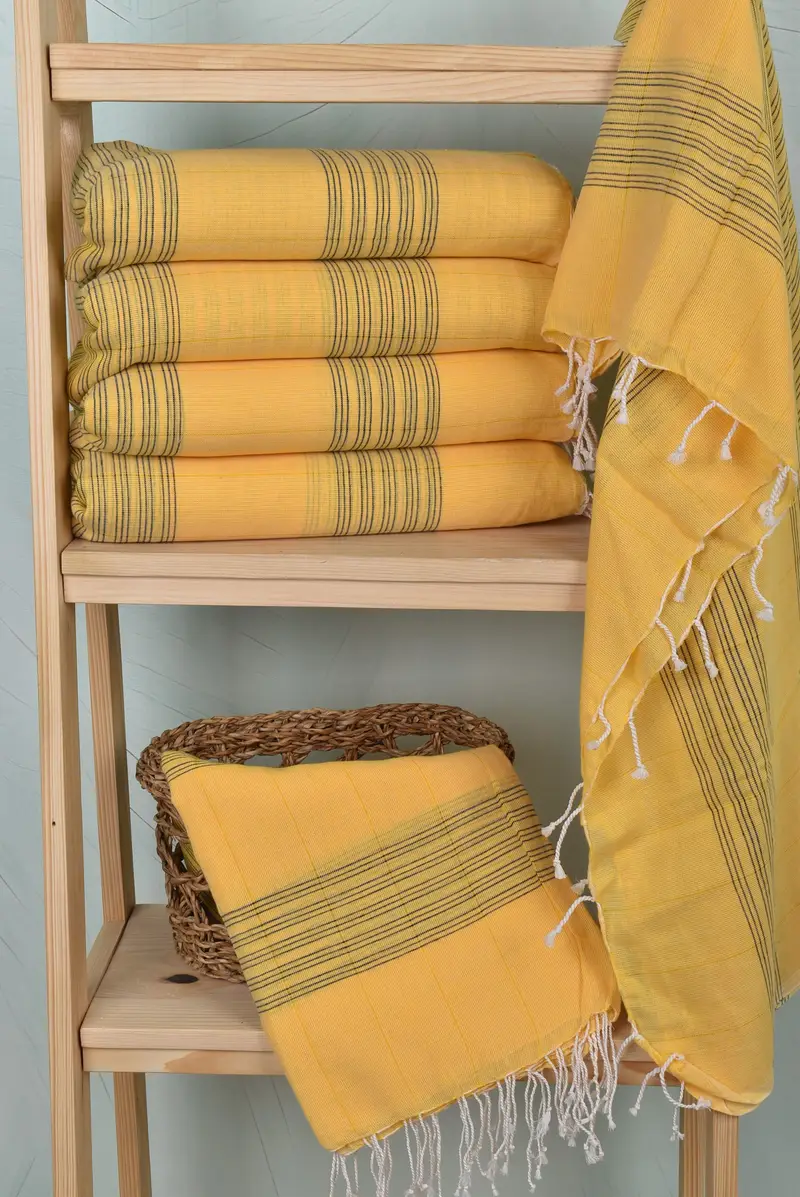 Luxury Turkish Bath Towel, Personalized Turkish Towel, Friends Beach Towel, Birthday Gift, Thin towel, 70x40 Cotton Striped Towel, Turkish Towel USA - 3