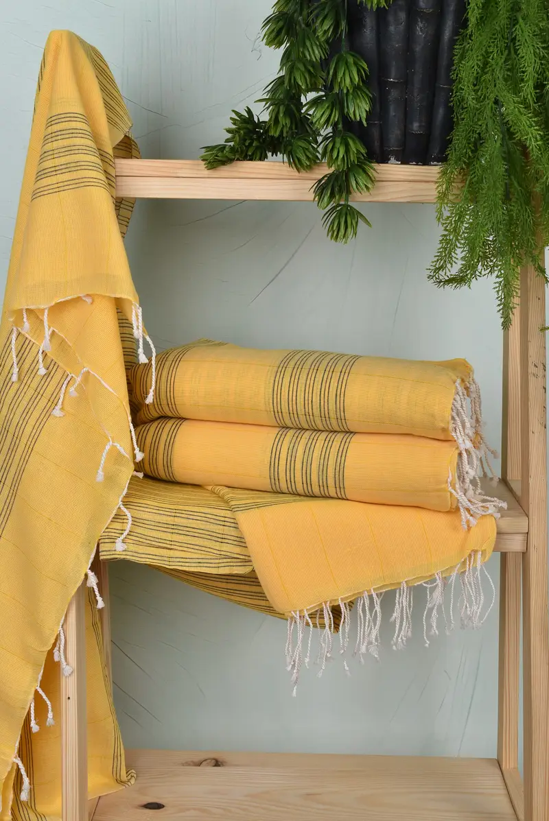 Luxury Turkish Bath Towel, Personalized Turkish Towel, Friends Beach Towel, Birthday Gift, Thin towel, 70x40 Cotton Striped Towel, Turkish Towel USA - 6