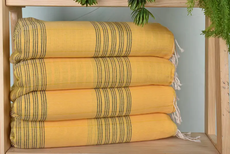 Luxury Turkish Bath Towel, Personalized Turkish Towel, Friends Beach Towel, Birthday Gift, Thin towel, 70x40 Cotton Striped Towel, Turkish Towel USA - 1