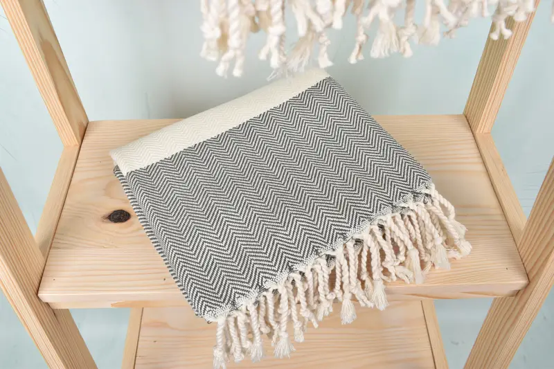 Merry Christmas Gifts, Luxury Turkish Bath Towel, Personalized Turkish Towel, Turkish towel, 70x40 Cotton Herringbone Towel, Bridal Shower Favors - 5
