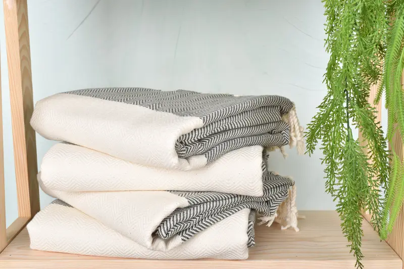Merry Christmas Gifts, Luxury Turkish Bath Towel, Personalized Turkish Towel, Turkish towel, 70x40 Cotton Herringbone Towel, Bridal Shower Favors - 7