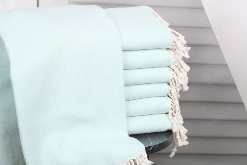 Christmas Favors Mint Towel Herringbone 40x71 Inches Wedding Anniversary Gift