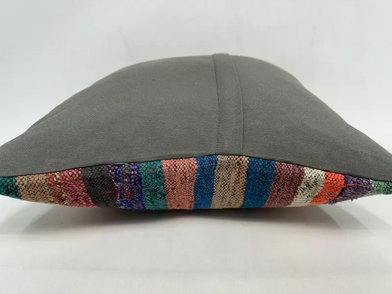 Antique Pillows, Gift Pillow, Neutral Throw Cushion Cover, Handmade Kilim Cushion, 20x20 Green Pillow Case, Car Pillow, Pillow Cover - 7