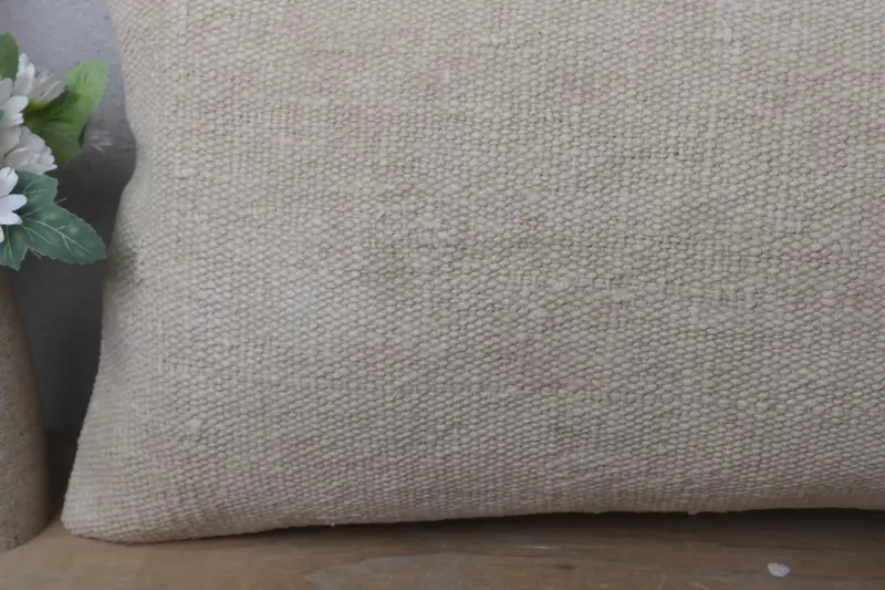 Pillow for Couch, 12x24 Beige Pillow Sham, Pillow, Southwestern Cushion, Turkish Kilim Pillow, Vintage Kilim Throw Pillow, Ethnic Pillow Case - 3