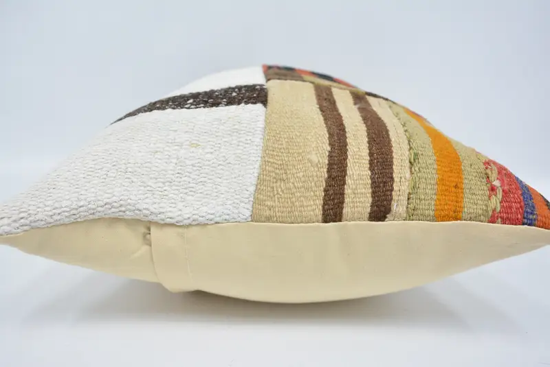 Gift Pillow, 16x24 White Pillow Case, Bed Pillow Case, Turkish Kilim Pillow, Pillow, Comfy Throw Cushion Case, Interior Designer Pillow - 5