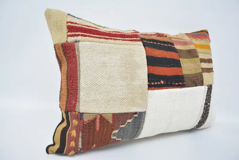 Gift Pillow, 16x24 White Pillow Case, Bed Pillow Case, Turkish Kilim Pillow, Pillow, Comfy Throw Cushion Case, Interior Designer Pillow - 3