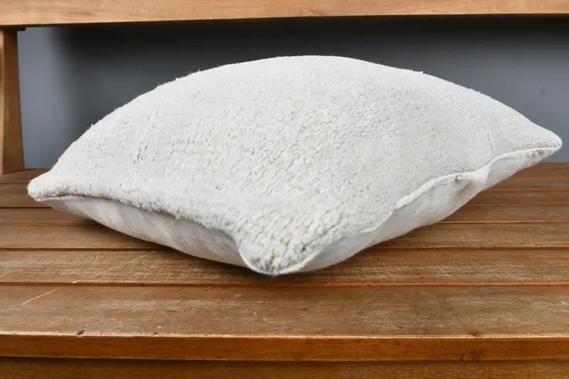 Pillow for Sofa, Pillow, Lounge Throw Pillow Case, Handmade Throw Pillow Sham, 14x14 Beige Pillow, Vintage Pillow, Ottoman Pillow Case, Gift Pillow - 4