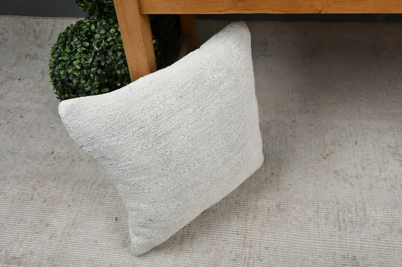 Pillow for Sofa, Pillow, Lounge Throw Pillow Case, Handmade Throw Pillow Sham, 14x14 Beige Pillow, Vintage Pillow, Ottoman Pillow Case, Gift Pillow - 7