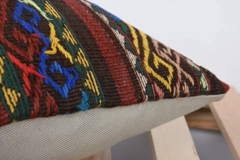Handmade Throw Cushion Case, Pet Pillow, Pillow for Sofa, Pillow Cover, Gift Pillow, Boho Pillow, 14x14 Red Cushion Case, Southwestern Cushion Case - 7