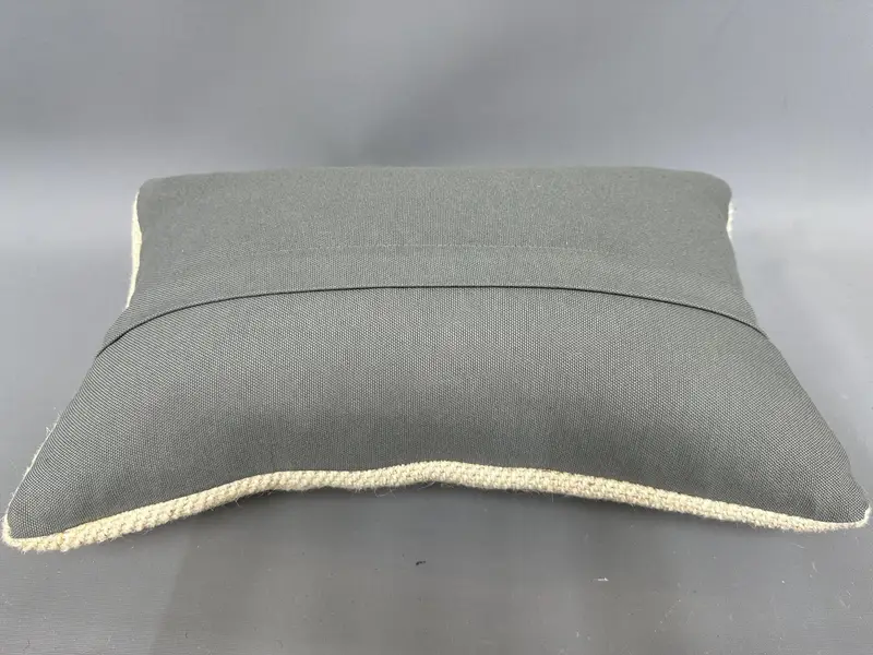 Pillow Cover, Kilim Rug Cushion, 12x20 Beige Pillow Cover, Turkish Kilim Pillow, Vintage Kilim Pillow, Rustic Pillow Cover, Kilim Cushion Sham - 7