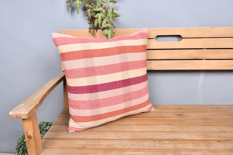 Comfy Throw Cushion, Pillow for Couch, 20x20 Pink Pillow, Interior Designer Pillow, Cushion Case, Boho Pillow Sham Cover - 1