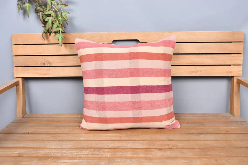 Comfy Throw Cushion, Pillow for Couch, 20x20 Pink Pillow, Interior Designer Pillow, Cushion Case, Boho Pillow Sham Cover - 6