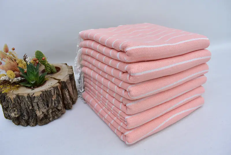 Custom Beach -Handtuch, Monogrammhandtücher, 70 x 40 Baumwollstreifentuch, Hauswärmungsgeschenk, monogrammiertes Strandtuch, Brautdusche Gunst, Custom Badetuch - 6