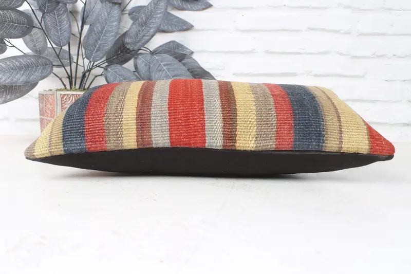 8x16 Red Cushion, Cushion Cover, Gift Pillow, Oriental Pillow, Turkish Pillow, Yoga Pillow, Outdoor Bolster Cushion Cover, Interior Designer Pillow - 5