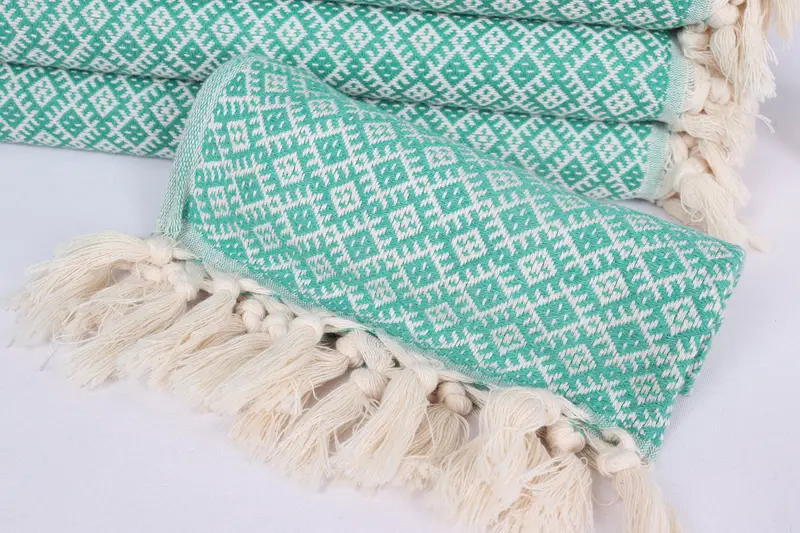 Beach Theme Wedding Gift, Home Decor Towel, Gym Towel, Personalized Kitchen Towel, Custom Hand Towel, Personalized Gifts, 38x20 Cotton Diamond Towel - 4
