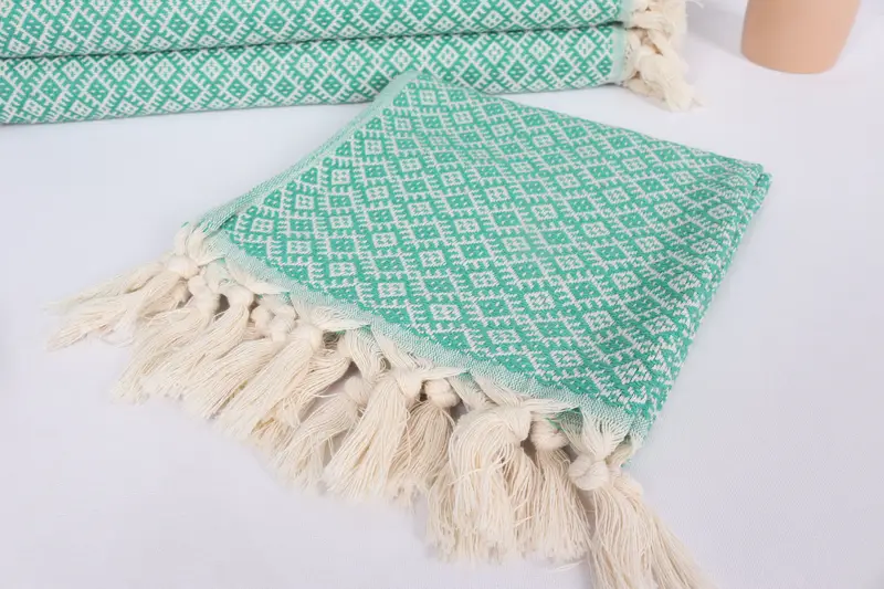 Beach Theme Wedding Gift, Home Decor Towel, Gym Towel, Personalized Kitchen Towel, Custom Hand Towel, Personalized Gifts, 38x20 Cotton Diamond Towel - 5