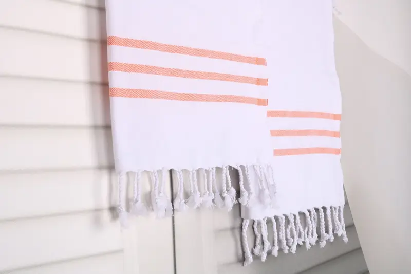 Banyo havlu, monogram el havlu, en iyi arkadaş hediyesi, spa havlu, monogramlı el havlu, 40x20 pamuklu çizgili havlu, onun için kişiselleştirilmiş hediye - 8
