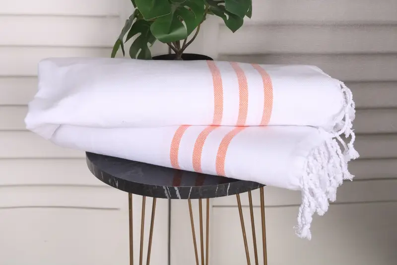 Banyo havlu, monogram el havlu, en iyi arkadaş hediyesi, spa havlu, monogramlı el havlu, 40x20 pamuklu çizgili havlu, onun için kişiselleştirilmiş hediye - 3