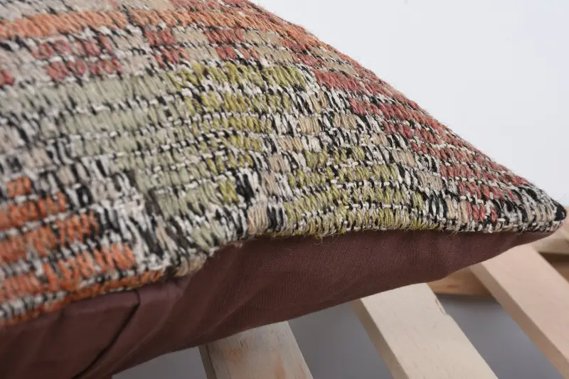 Ethnic Cushion Cover, Outdoor Throw Cushion, Cushion Cover, 16x16 Red Cushion, Home Decor Pillow, Vintage Kilim Pillow, Throw Kilim Pillow - 7