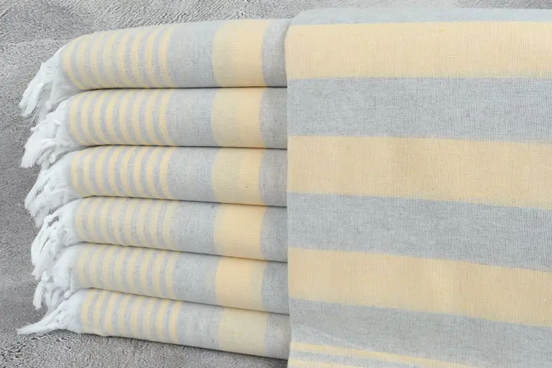 Personalized Turkish Towel, Striped Peshtemal, 36x67 Inches