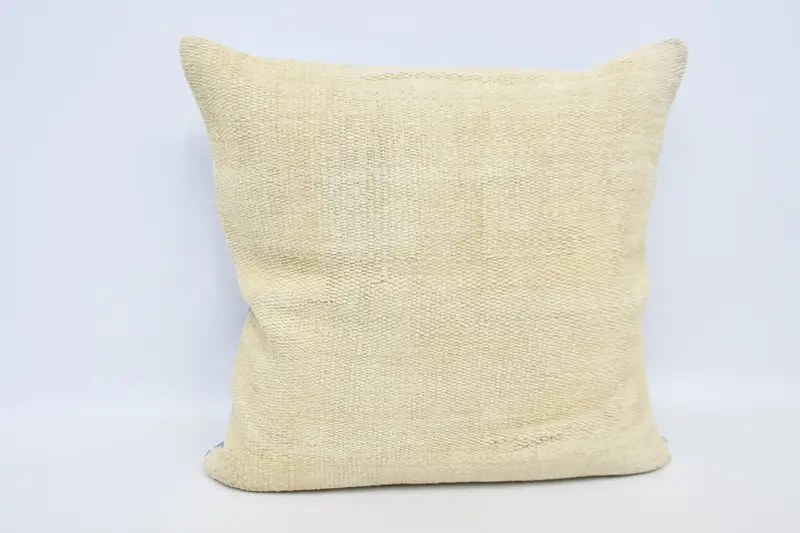 Natural Pillow Sham, Interior Designer Pillow, Couch Pillow Sham, Kilim Pillow, Vintage Kilim Pillow, 32x32 White Cushion, Pillow Case - 1