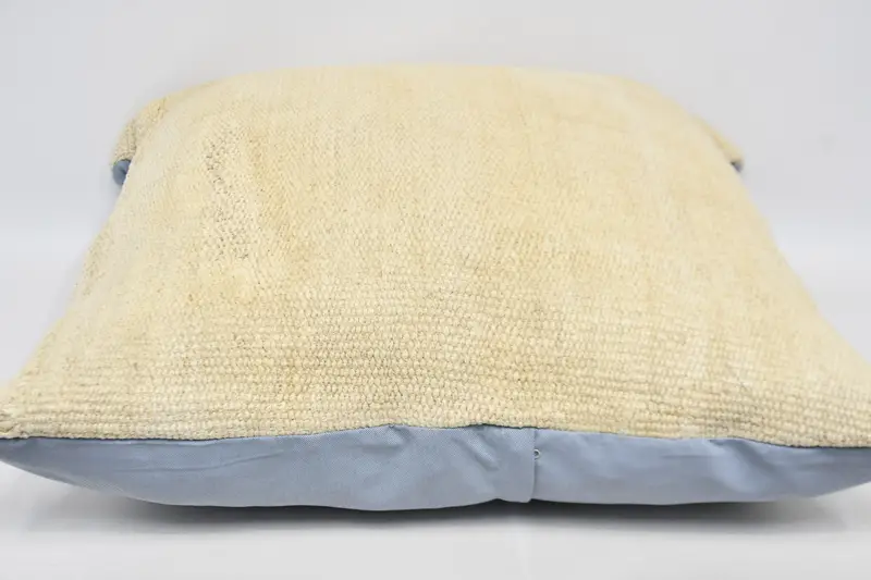 Natural Pillow Sham, Interior Designer Pillow, Couch Pillow Sham, Kilim Pillow, Vintage Kilim Pillow, 32x32 White Cushion, Pillow Case - 6