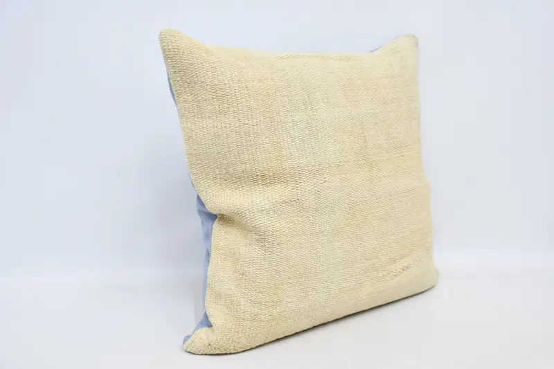 Natural Pillow Sham, Interior Designer Pillow, Couch Pillow Sham, Kilim Pillow, Vintage Kilim Pillow, 32x32 White Cushion, Pillow Case - 3