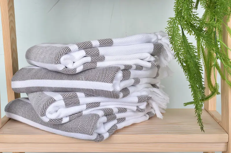 70x40 Cotton Herringbone Towel, Personalized Gift, Custom Gift, Bridesmaid Gift, Travel Towel, Bathroom Towel, Peshtemal Towel USA, Beach Towel Bulk - 7