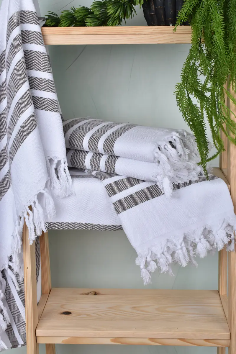 70x40 Cotton Herringbone Towel, Personalized Gift, Custom Gift, Bridesmaid Gift, Travel Towel, Bathroom Towel, Peshtemal Towel USA, Beach Towel Bulk - 6