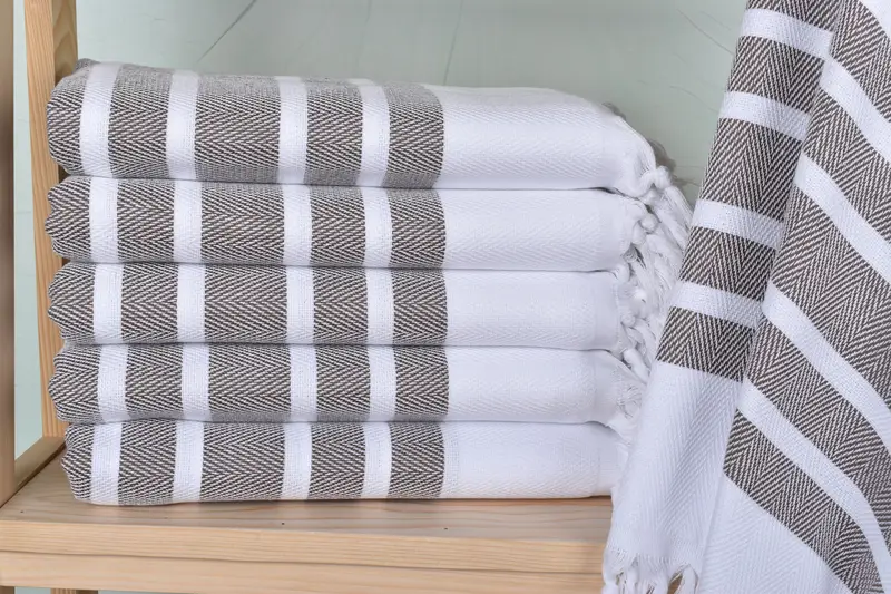 70x40 Cotton Herringbone Towel, Personalized Gift, Custom Gift, Bridesmaid Gift, Travel Towel, Bathroom Towel, Peshtemal Towel USA, Beach Towel Bulk - 1