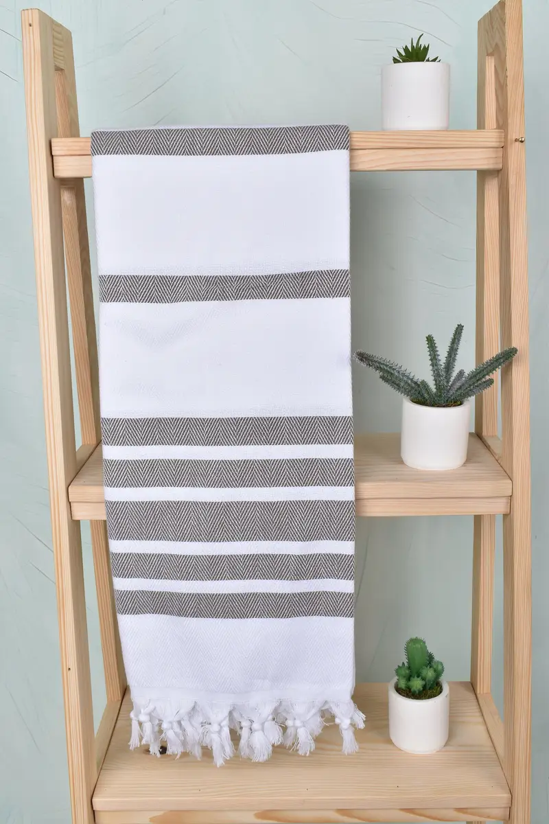 70x40 Cotton Herringbone Towel, Personalized Gift, Custom Gift, Bridesmaid Gift, Travel Towel, Bathroom Towel, Peshtemal Towel USA, Beach Towel Bulk - 8