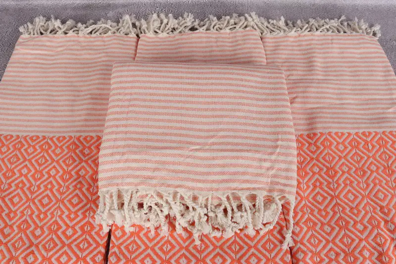 Handmade Gift, Gym Towel, Turkish bath towel, 76x38 Cotton Diamond Towel, Quick-dry towel, Bridesmaid Favors, Turkish fouta towel for outdoor use - 4