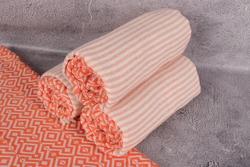 Handmade Gift, Gym Towel, Turkish bath towel, 76x38 Cotton Diamond Towel, Quick-dry towel, Bridesmaid Favors, Turkish fouta towel for outdoor use - 7