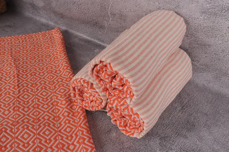 Handmade Gift, Gym Towel, Turkish bath towel, 76x38 Cotton Diamond Towel, Quick-dry towel, Bridesmaid Favors, Turkish fouta towel for outdoor use - 8