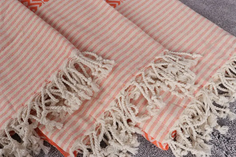 Handmade Gift, Gym Towel, Turkish bath towel, 76x38 Cotton Diamond Towel, Quick-dry towel, Bridesmaid Favors, Turkish fouta towel for outdoor use - 5