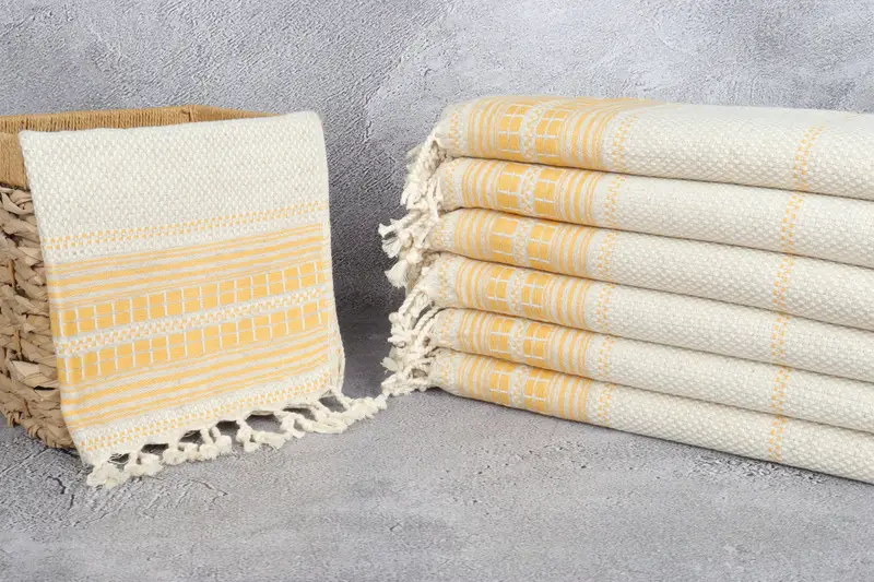 Monogram Hand Towel, Bachelor Gifts, Turkish Tea Towel, Small Bath Towels, Customized Turkish Towel, 40x20 Linen Striped Towel, Gifts For Him - 3